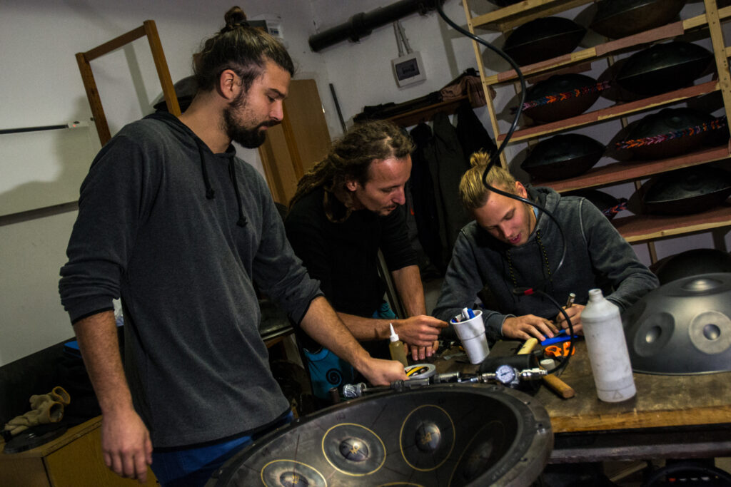 handpan making at MAG