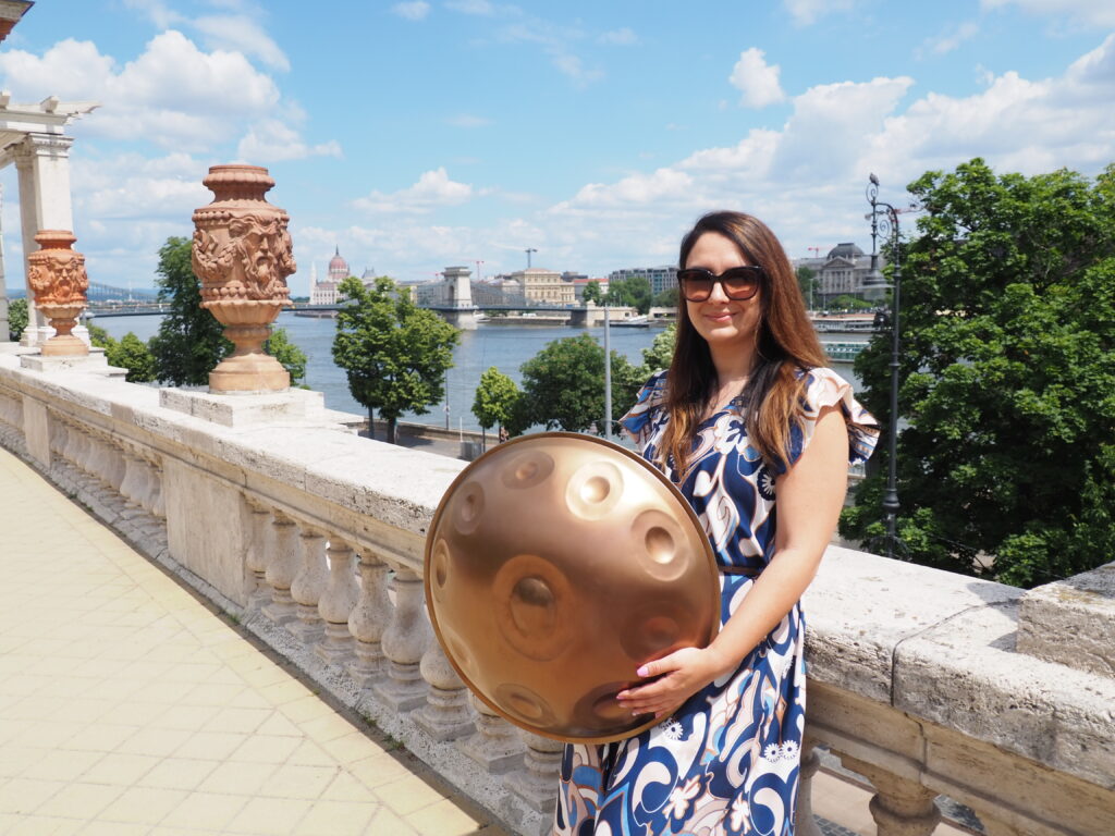 Handpan at an outdoor event in Budapest